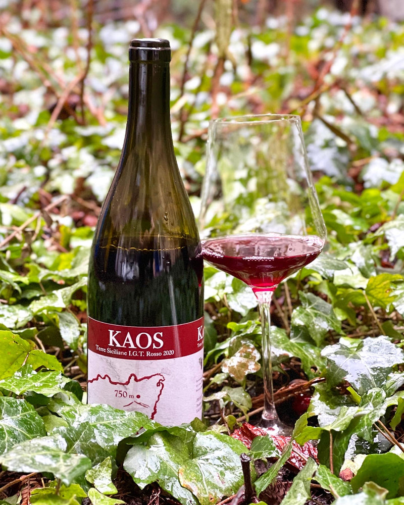 Kaos Rosso is a volcanic natural wine by Etnella