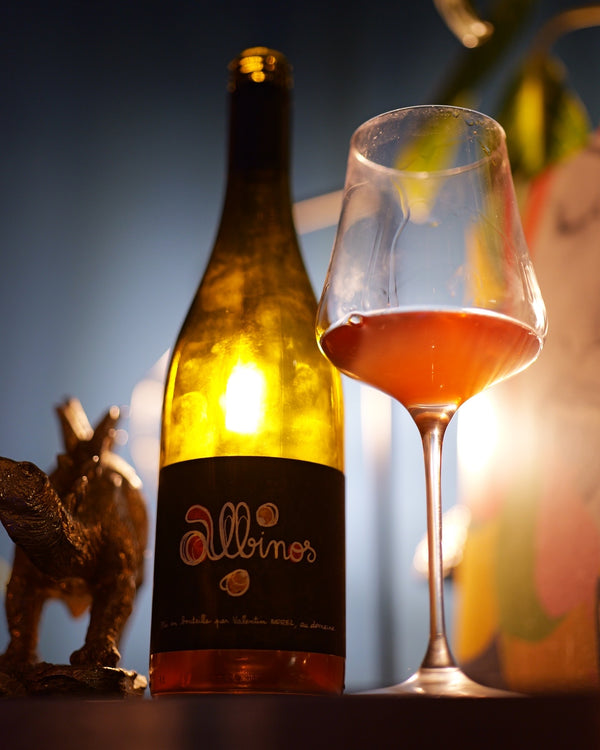 Albinois 2022 is a natural wine crafted by Les Pieds sur Terre (Valentin Morel), in the Jura region in France