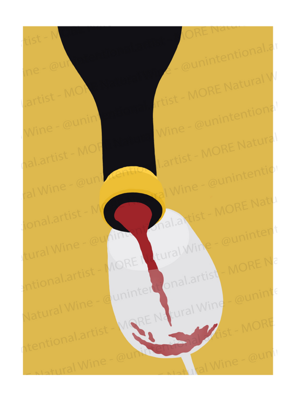 Natural Wine Yellow A2 Poster