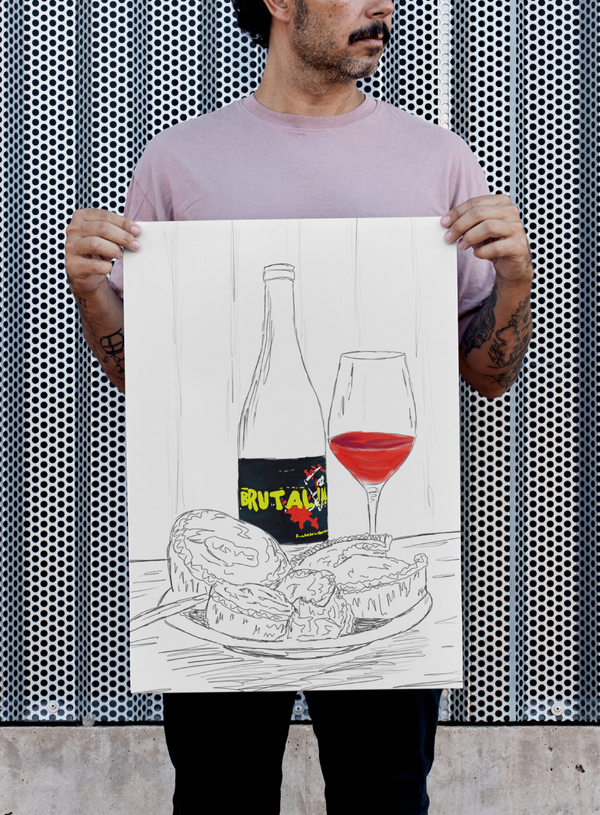 Brutal A2 Poster | MORE Natural Wine