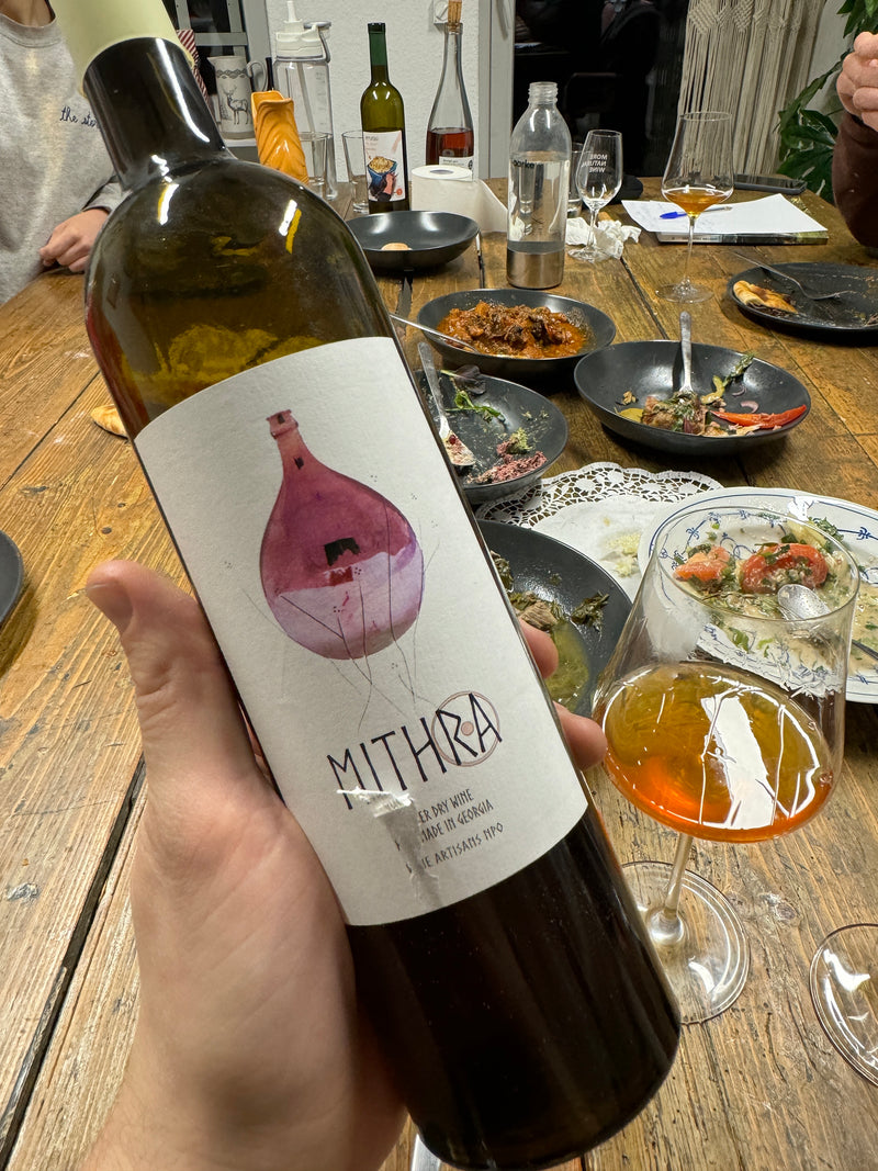 Mithra by Wine Artisans is a natural wine made in Kakheti with Rkatsiteli, Mtsvane, Kisi and Khikhvi grapes