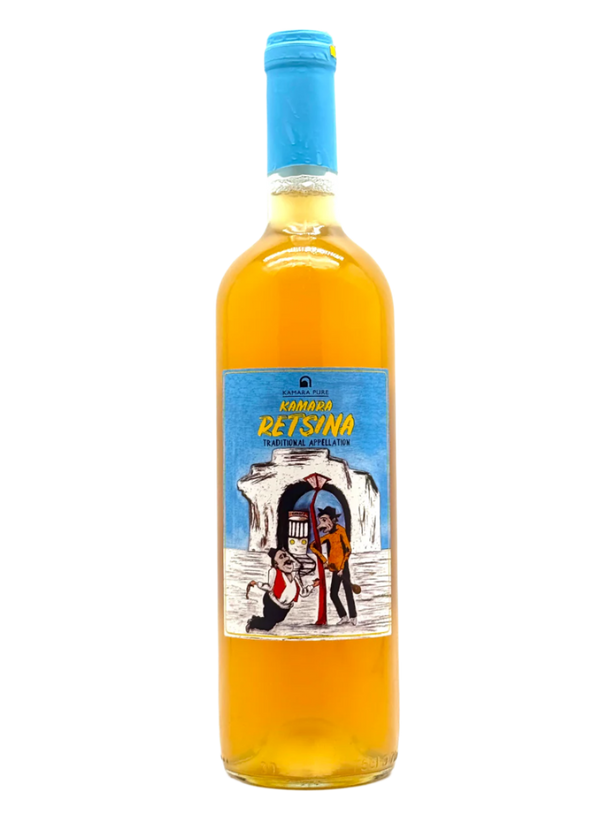 kamara pure retsina wine pine tree