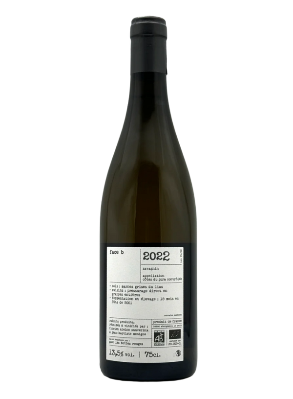 Face B Savagnin Ouillé | Natural Wine by Les Bottes Rouge.