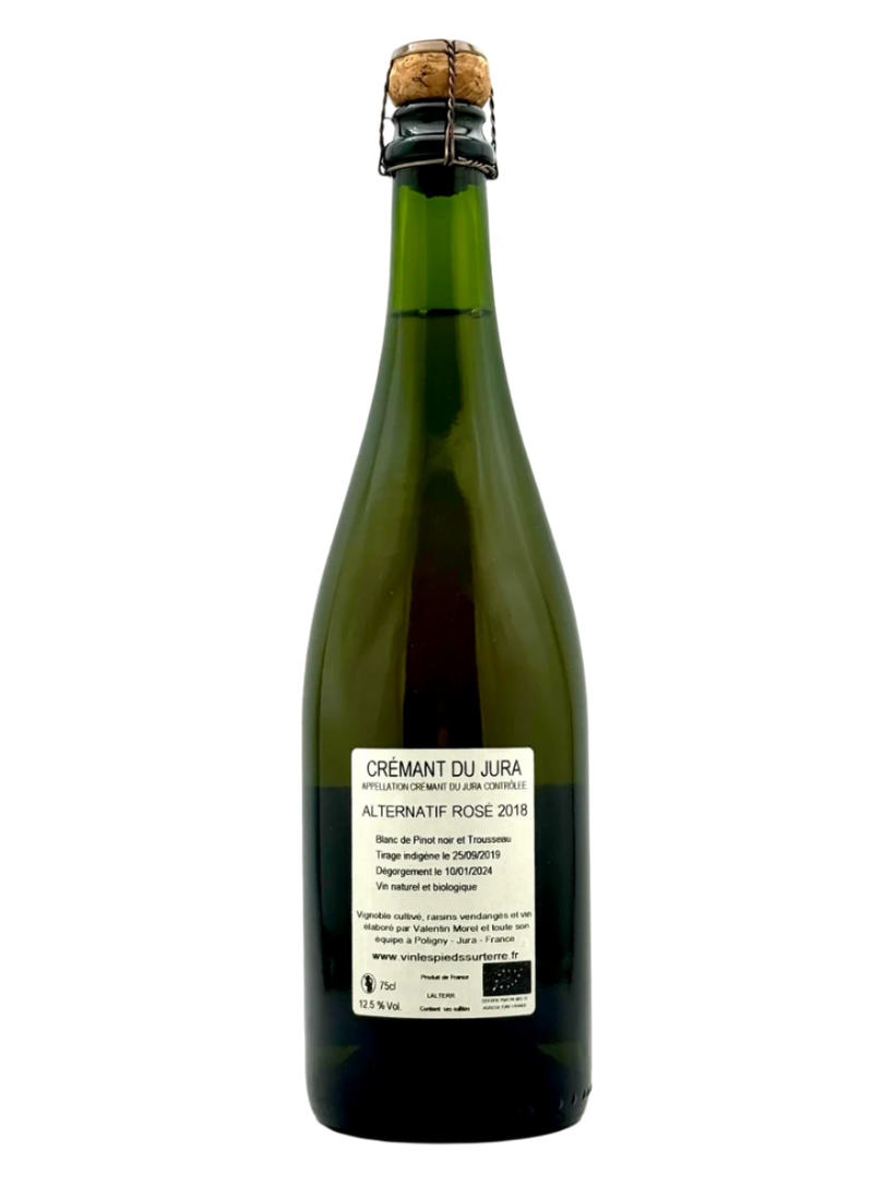 Alternatif Rose Cremant du Jura 2018 | Natural Wine by Les Pieds sur Terre (Valentin Morel).