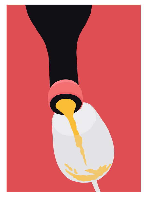 Natural Wine Red Poster