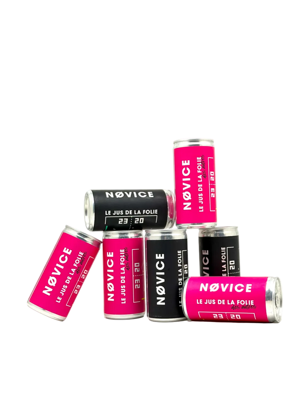 novice - le jus de la folie wine can
