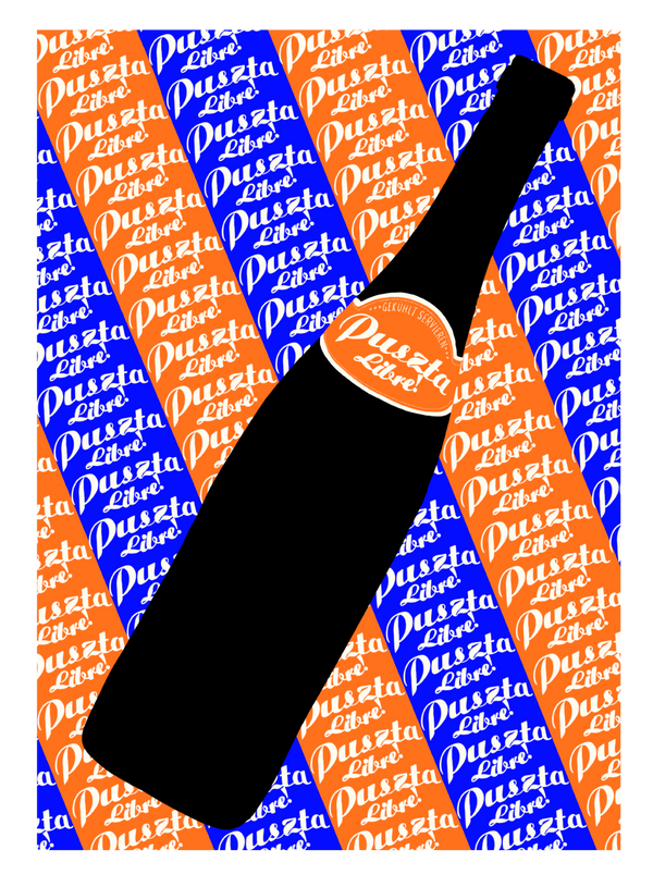 Puszta Libre Natural Wine Artwork Poster | MORE Natural Wine
