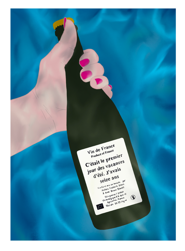 Anders Frederik Steen Natural Wine Artwork Poster | MORE Natural Wine