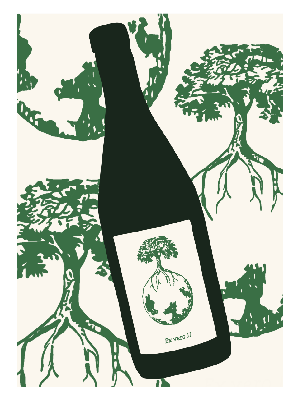 Werlitsch Natural Wine Artwork Poster MORE Natural Wine