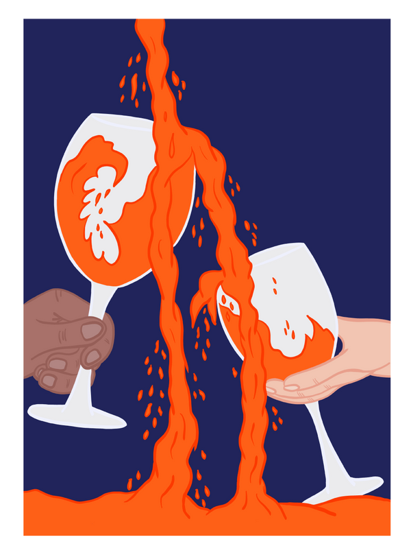 Orange Wine Poster