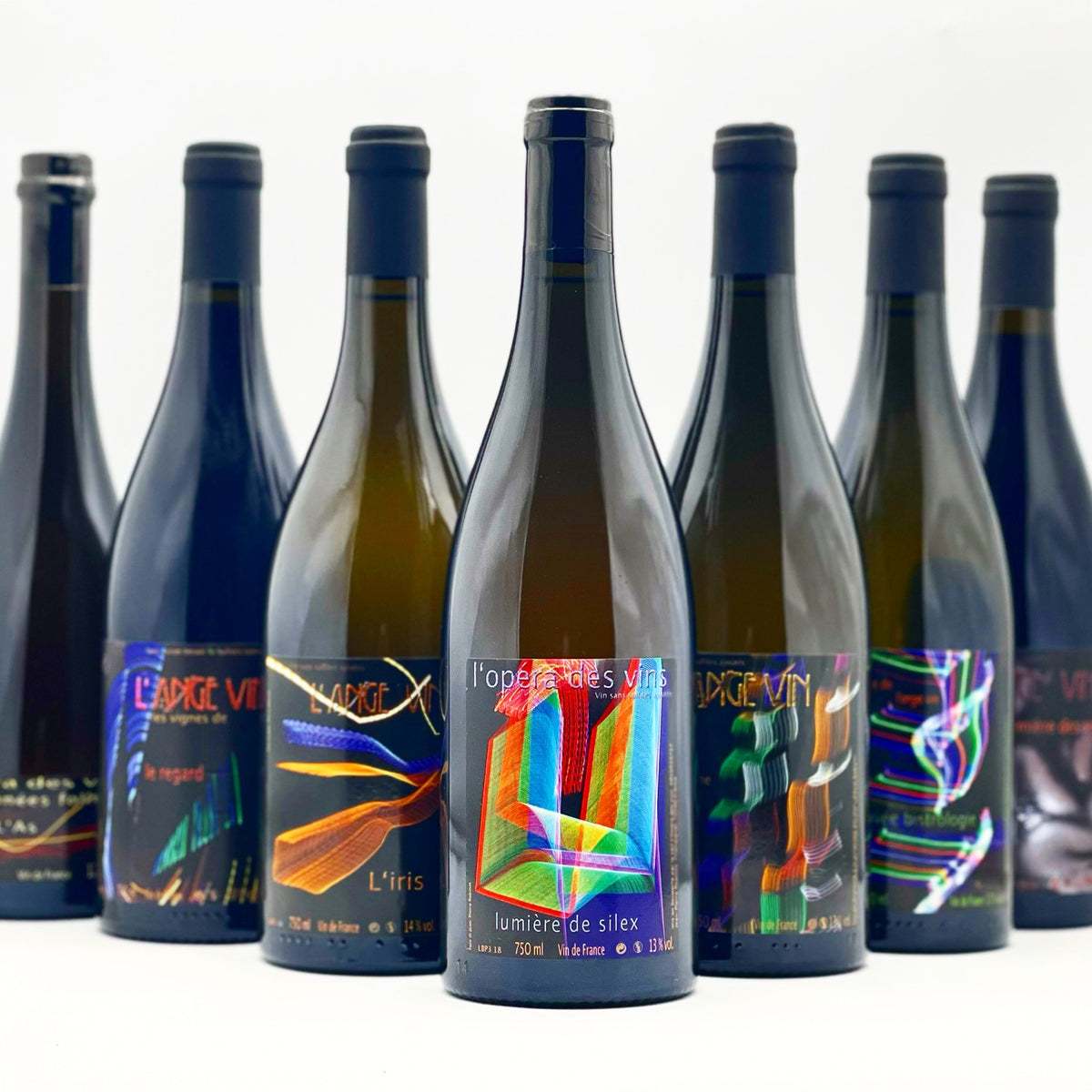 Jean-Pierre Robinot - a line-up of Les Vignes de l'Angevin bottles from the Loire